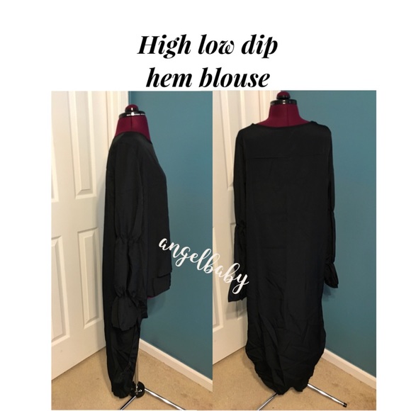 Last one! Cute and sexy high low top in black. - Picture 5 of 16